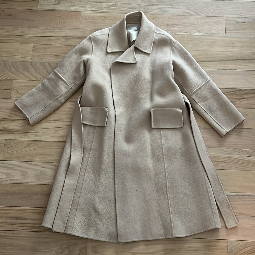 LEVIERE Beige Handmade Wool Coat